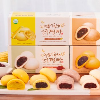 전통 이옥래 달지않은 안흥찐빵 흑미/백미/단호박/단팥/옥수수