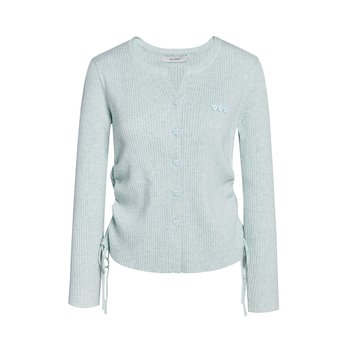 사이드 셔링 하트와펜 V넥 니트  GS3N1PO351