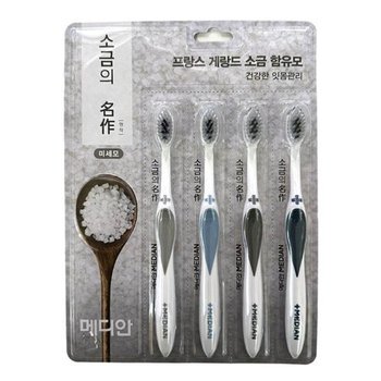 메디안 소금의 명작 미세모 잇몸관리 칫솔 4개입 (WFHFSNO)