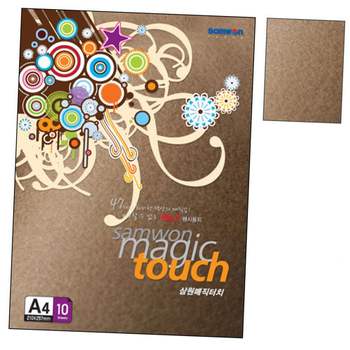 매직터치 QB09HR84 A4 M47.고동색 180g 10매 1권 팜플렛 북아트