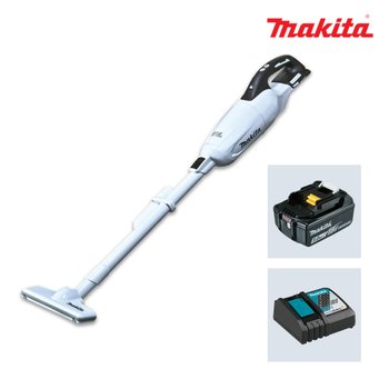 마끼다 DCL281RTE 18V 5.0Ah 1팩 충전청소기 스틱형 원터치스위치 BL 8.2Kpa 750ml 화이트