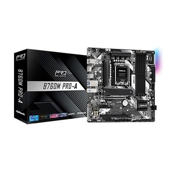 애즈락 B760M Pro-A 메인보드 (LGA1700/DDR5/M-ATX) 인텍앤컴퍼니
