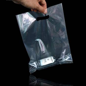 질긴 O9J5P3B6 투명 PE 펀칭 팬시봉투 쇼핑백 27X36cm 300매
