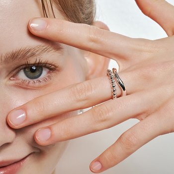 [혜리,소유,나우어데이즈 현빈,김아영,안지영,장도연,엄지윤,솔지 착용]cool two lines ring