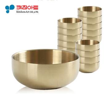 키친아트 393TFG04 금상첨화 티타늄 이중 면기 (대) 22cm 15개