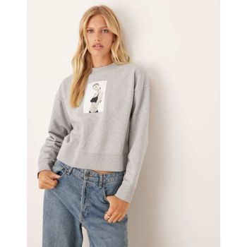 캘빈 클라인 진스 케이트 모스 프린트 박시 후드티 그레이 6895747 147172048