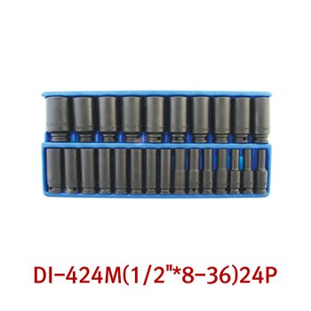 지니어스 임팩트 소켓세트롱 DI-424M 1/2인치 24P