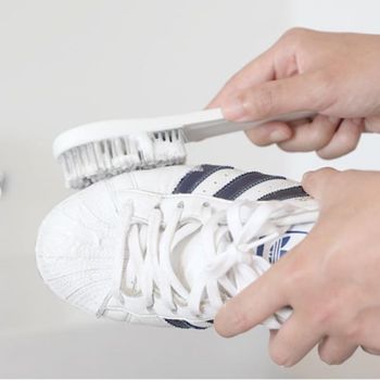 무지 흰운동화 세척법 신발솔 2단 X ( 2매입 )