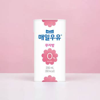 매일우유 멸균 무지방 0% 200ml 24팩