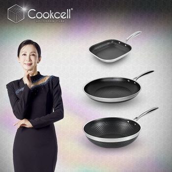 전인화의 블랙큐브 쿡셀 홀로그램 큐브팬 3종세트(프라이팬28cm+궁중팬28cm+정사각프라이팬2..