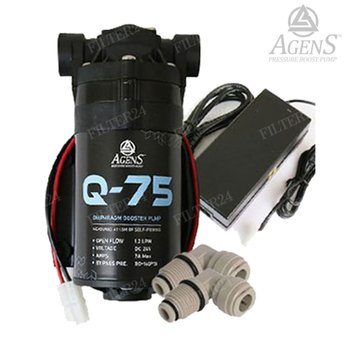 아겐스펌프 Q-75 DC24V 분당 1.2L 커넥터+2.5A아답터 [석션 자흡가능]