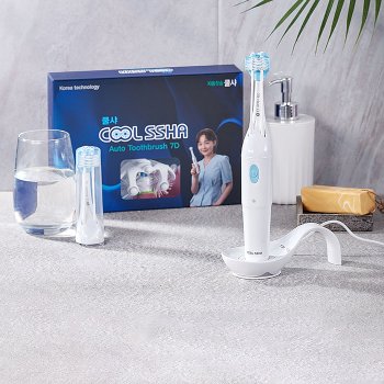 [코리아세일페스타] 전동칫솔 쿨샤 7D 고급형 풀세트 (성인용)