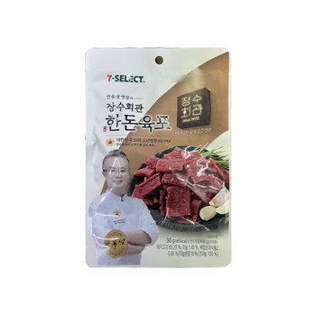 세븐셀렉트 안유성명장의 장수회관 한돈육포 술안주간식 30g x 5개