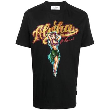 25 FW 필립플레인 하와이 장식 반소매 티셔츠  SACCMTK6112PJY002N TP429810977