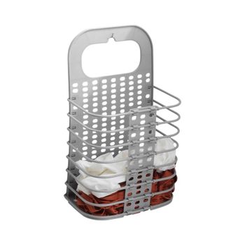 벽걸이 접이식 SQWQ5002 빨래바구니 (그레이) DK12