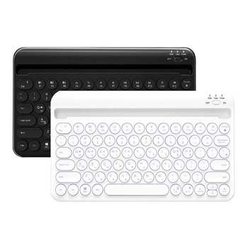 유무선 백라이트 엔틱 블루투스 키보드 HB206 블랙 PC 가전 생활가전 학생 노트북