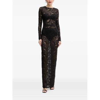 게스 Sienna long sleeve lace maxi dress O5BK01K1820 T