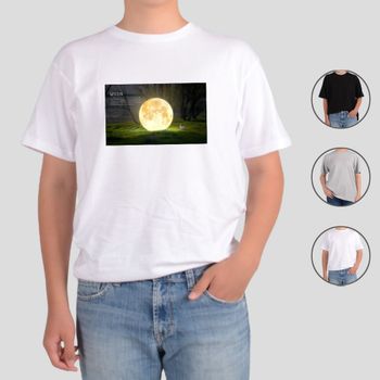 ATOGATO 숲 달 토끼 몽환 슈퍼문 밤 맞춤 반팔티