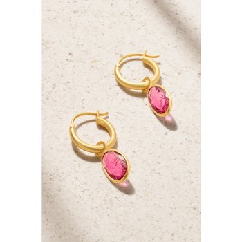 [해외] 피파 스몰 18K 골드 핑크 투어말린 귀걸이 1647597336207091