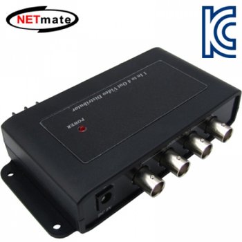 NETmate BNC 영상 분배기 1대4