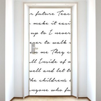 DS157 현관문 시트 사랑은 연필로 쓰세요