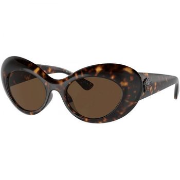 [해외] 베르사체 Maxi La Medusa Womens Havana Oval Cat Sunglasses VE4456U 10873 52 158240262