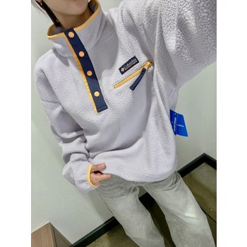 [해외] 컬럼비아 25FW 여성 헬베티아 II 크롭 하프 스냅 플리스 탑 라벤더/