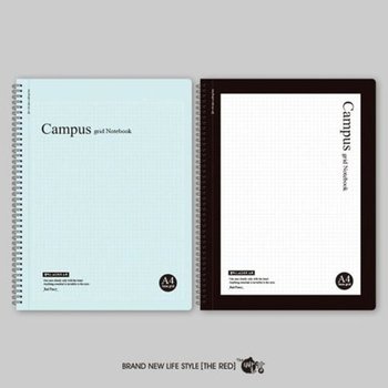 [VCL40383]그리드 노트 문구 스(색상랜덤)학용품 A4