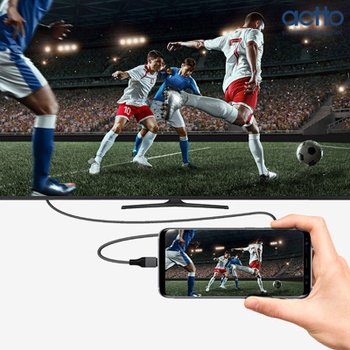 엑토 엑토 플레이 온 타입C to HDMI 미러링케이블 HDMI-07/넷플릭스 티빙 왓챠미러링지원