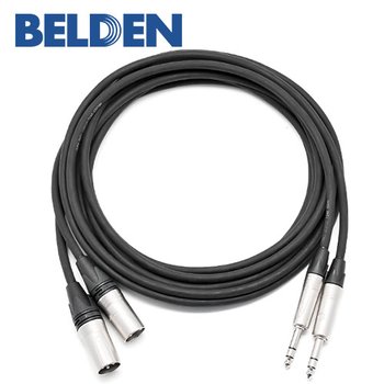 벨덴 T1NB 1/4인치 Balanced - XLR Male 1조 뉴트릭 벨덴 고급 스피커케이블 3M