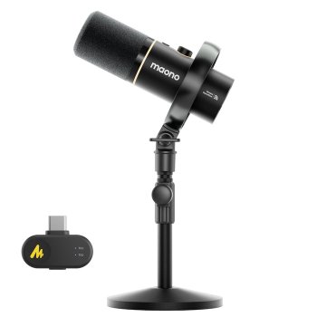 [해외] 마오노 다이내믹 마이크 PD200W 하이브리드 블랙 무선 USB XLR