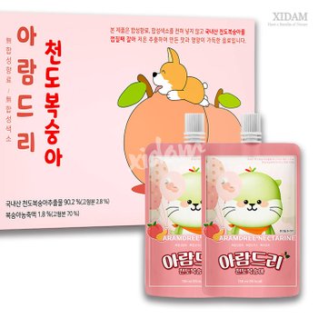 아람드리 천도복숭아 주스 (138ml*10입)