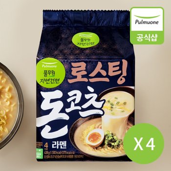 풀무원 로스팅 돈코츠 라멘 438g (4개입) 4개