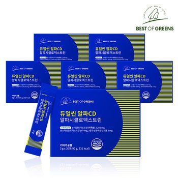 베스트오브그린 듀얼씬 알파CD 알파시클로덱스트린 30포 6박스 총180포