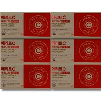 메리트C 듀얼 메가 C3000mg+D5000IU 60포 6박스