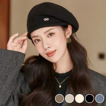 여성 니트 베레모 가을 겨울 간절기 포인트 데일리 모자 화보 장식