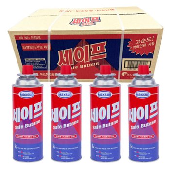 세이프 부탄가스 220g 1박스 28개 휴대용 연료 파열방지