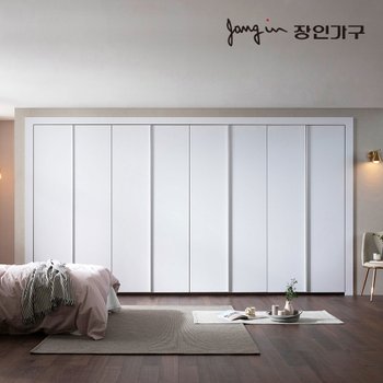 장인가구 파인 매트 여닫이 붙박이장 5CM