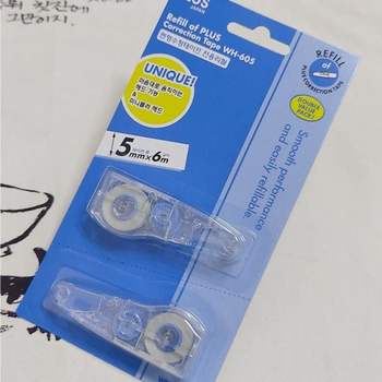 플러스 수정테이프 Whiper MR 리필 WH-605R 2개/팩