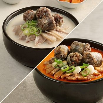 신의주 찹쌀 순대국 6팩 반반[오리지날3+담백한맛3]