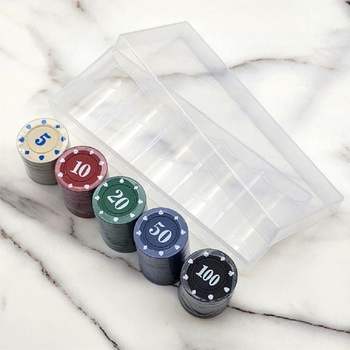 100P 뚜껑형 포커칩 하드케이스 SET 게임칩 트럼프카드게임 세트 컬러칩 홀덤칩 카지노칩