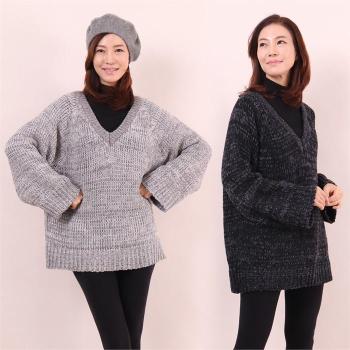 강물처럼 아이우먼 딥브이두툼니트티 WC<b>6800M</b>011 빅사이즈 (S6265735)