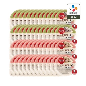 햇반 찰잡곡밥 210g x24개+잡곡밥 210g x24개
