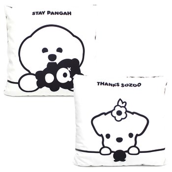 기프트앤돌 기다려 빵아 고마워 소주 사각 쿠션 42cm