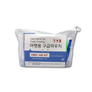 파우치 휴대용 응급처치 면봉 과산화수소 위생 탈지면 캠핑 휴대