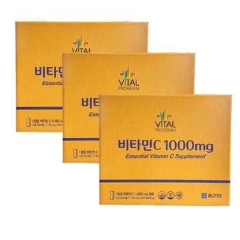 종근당 바이탈프로그램 비타민C 1000mg 600정 3박스