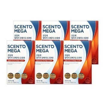뉴트리원 센토메가 초임계 알티지 오메가3 코큐텐 코엔자임Q10 1200mg 30캡슐 6개/mjc