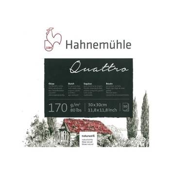 하네뮬레 824QNA26 콰트로 정방 스케치북 25.4cmx25.4cm 170g 50매