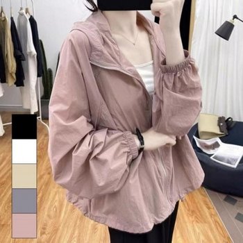 자켓 가을 여성 선선한 후드집업 여름 방풍 바람막이