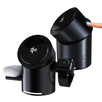 언리시 Rotti QI2 3in1 맥세이프 자동 회전 고속 무선 충전기 아이폰 애플워치